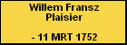 Willem Fransz Plaisier