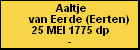 Aaltje van Eerde (Eerten)