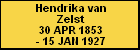 Hendrika van Zelst