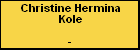 Christine Hermina Kole