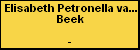 Elisabeth Petronella van der Beek