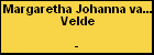 Margaretha Johanna van der Velde