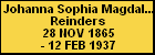 Johanna Sophia Magdalena Reinders