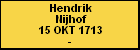 Hendrik Nijhof