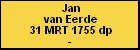Jan van Eerde