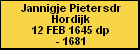 Jannigje Pietersdr Hordijk