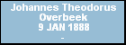 Johannes Theodorus Overbeek