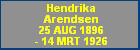 Hendrika Arendsen