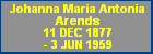 Johanna Maria Antonia Arends