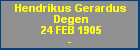 Hendrikus Gerardus Degen