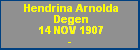 Hendrina Arnolda Degen