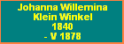 Johanna Willemina Klein Winkel