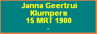 Janna Geertrui Klumpers