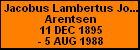 Jacobus Lambertus Johannes Arentsen