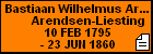 Bastiaan Wilhelmus Arendsen Arendsen-Liesting