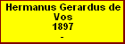 Hermanus Gerardus de Vos