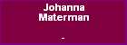 Johanna Materman