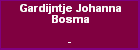 Gardijntje Johanna Bosma