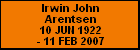 Irwin John Arentsen