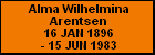 Alma Wilhelmina Arentsen