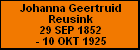 Johanna Geertruid Reusink