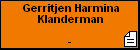 Gerritjen Harmina Klanderman
