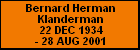 Bernard Herman Klanderman