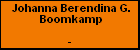 Johanna Berendina G. Boomkamp