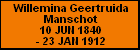 Willemina Geertruida Manschot