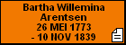 Bartha Willemina Arentsen