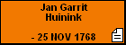 Jan Garrit Huinink
