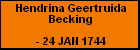 Hendrina Geertruida Becking