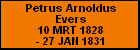 Petrus Arnoldus Evers