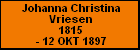 Johanna Christina Vriesen