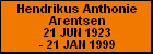 Hendrikus Anthonie Arentsen