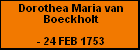 Dorothea Maria van Boeckholt