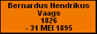 Bernardus Hendrikus Vaags
