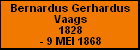 Bernardus Gerhardus Vaags