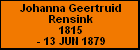 Johanna Geertruid Rensink