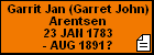 Garrit Jan (Garret John) Arentsen