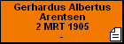 Gerhardus Albertus Arentsen