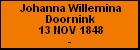 Johanna Willemina Doornink