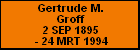 Gertrude M. Groff