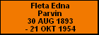 Fleta Edna Parvin