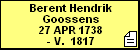 Berent Hendrik Goossens