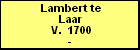 Lambert te Laar