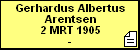 Gerhardus Albertus Arentsen