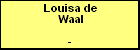 Louisa de Waal
